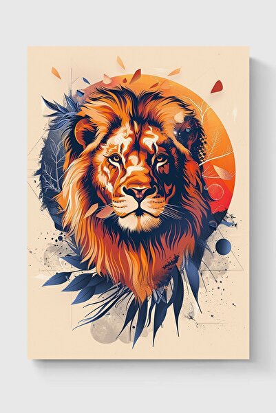 Luna Marissa Καλλιτεχνική αφίσα λιονταριού χωρίς πλαίσιο τοίχου
