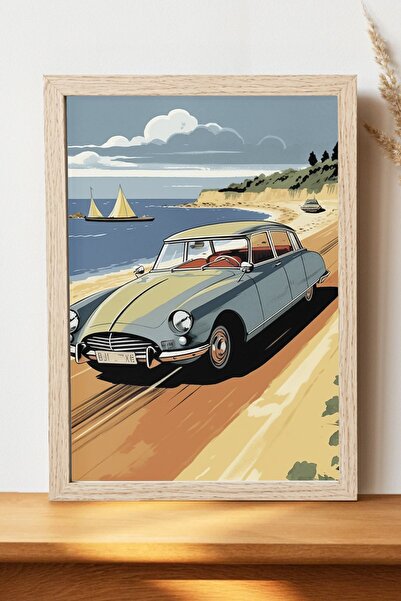 Luna Marissa Vintage αφίσα αυτοκινήτου - Αφίσα αυτοκινήτου από γυαλιστερό χαρ...