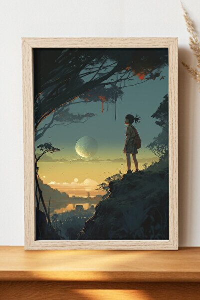 Luna Marissa Αφίσα Anime Landscape - Αφίσα ψηφιακής τέχνης από χοντρό χαρτί χ...