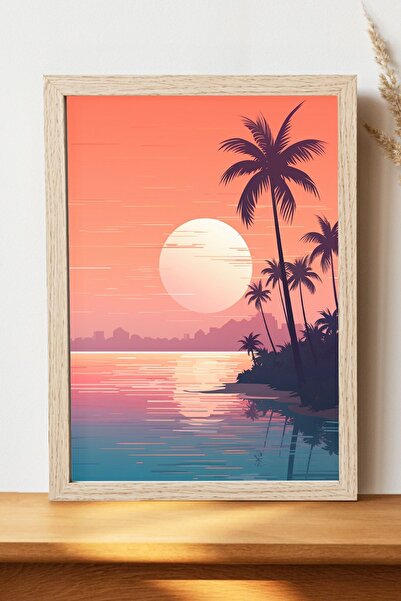 Luna Marissa Αφίσα τοπίων - Αφίσα τοίχου από γυαλιστερό χαρτί χωρίς πλαίσιο