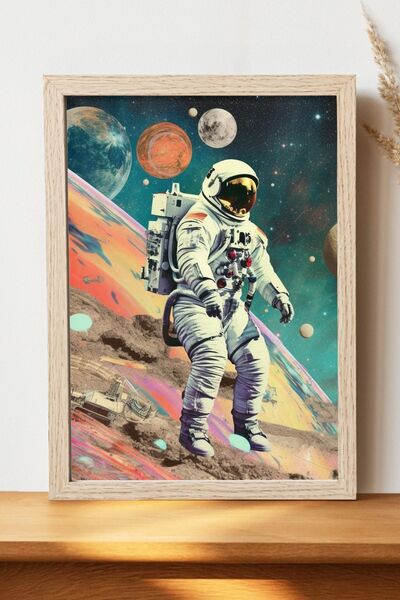 Luna Marissa Αφίσα αστροναύτη - Αφίσα τοίχου από γυαλιστερό χαρτί χωρίς πλαίσιο