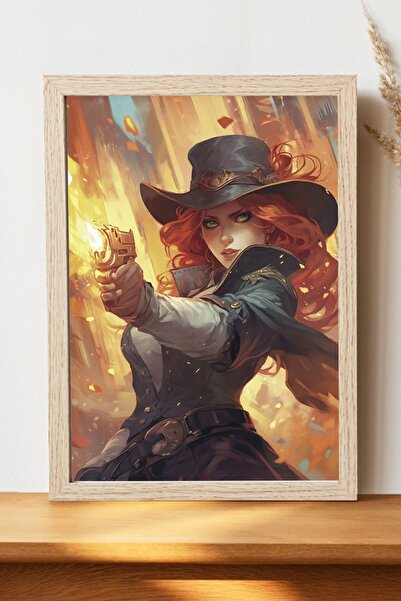 Luna Marissa Miss Fortune Lol - Çerçevesiz Parlak Kağıt Duvar Posteri21 x 30