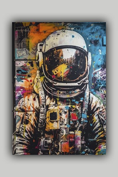 Luna Marissa Αφίσα γκράφιτι αστροναύτης χωρίς πλαίσιο τοίχου