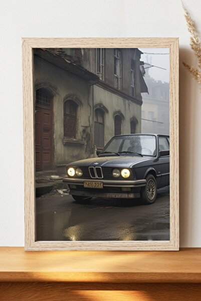 Luna Marissa Αφίσα BMW E30 - Αφίσα αυτοκινήτου από γυαλιστερό χαρτί χωρίς πλα...