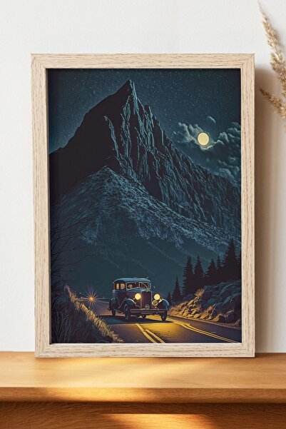 Luna Marissa Vintage αφίσα αυτοκινήτου - Χοντρό χαρτί χωρίς πλαίσιο Ψηφιακή α...