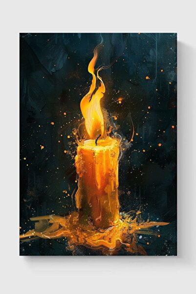 Luna Marissa Καλλιτεχνική αφίσα με κερί χωρίς πλαίσιο τοίχου