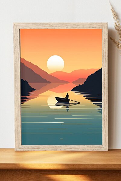 Luna Marissa Αφίσα τοπίων - Αφίσα τοίχου από γυαλιστερό χαρτί χωρίς πλαίσιο