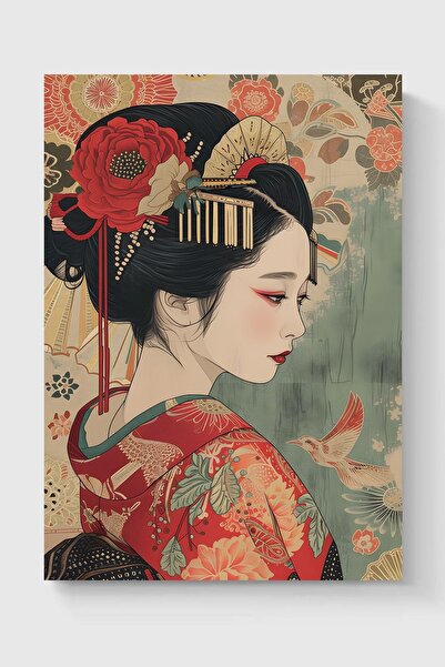 Luna Marissa Καλλιτεχνική ιαπωνική γυναικεία αφίσα χωρίς πλαίσιο τοίχου