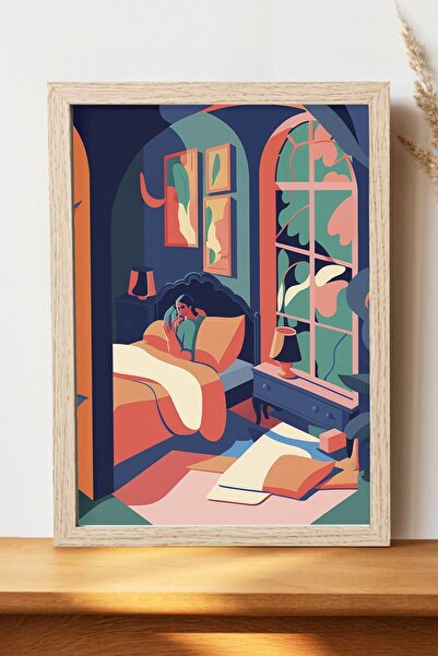 Luna Marissa Σουρεαλιστική αφίσα δωματίου - Χοντρό χαρτί χωρίς πλαίσιο, ψηφια...