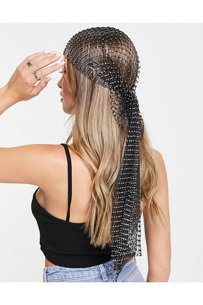 WAHSHE Queen's Mesh Stoned Long Bandana