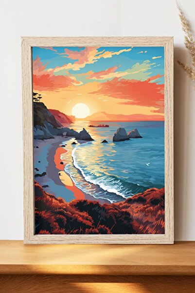 Luna Marissa Αφίσα τοπίων - Αφίσα τοίχου από γυαλιστερό χαρτί χωρίς πλαίσιο