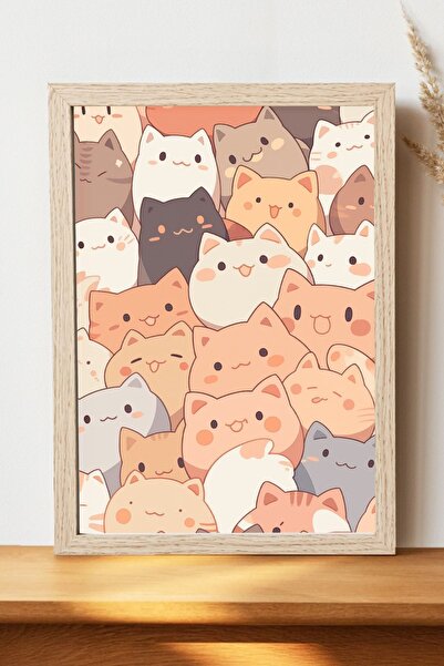Luna Marissa Αφίσα γάτες - Αφίσα τοίχου από γυαλιστερό χαρτί χωρίς πλαίσιο