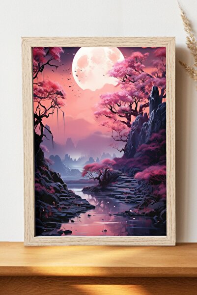 Luna Marissa Αφίσα τοπίων - Αφίσα τοίχου από γυαλιστερό χαρτί χωρίς πλαίσιο