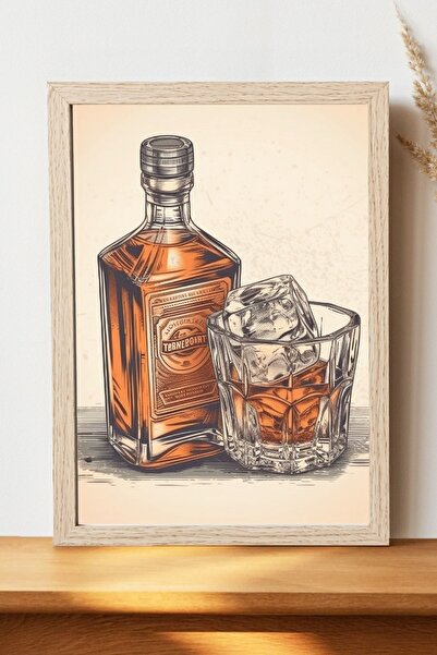 Luna Marissa Αφίσα ουίσκι - Αφίσα τοίχου από γυαλιστερό χαρτί χωρίς πλαίσιο