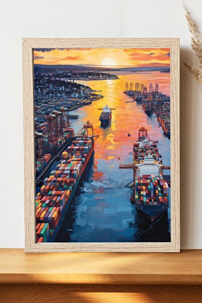 Luna Marissa Αφίσα με θέμα τη θάλασσα - Αφίσα τοίχου από γυαλιστερό χαρτί χωρ...