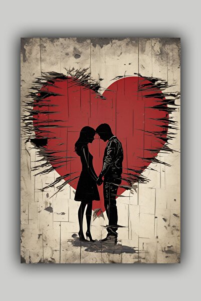 Luna Marissa Καλλιτεχνική αφίσα Heart Love Αφίσα τοίχου χωρίς πλαίσιο