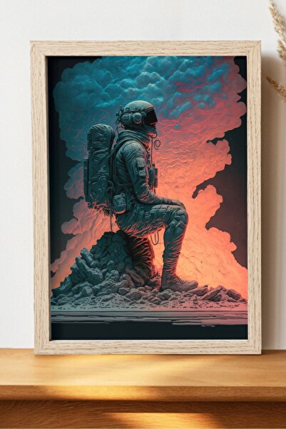 Luna Marissa Εικονογράφηση Αφίσα Αστροναύτη - Αφίσα ψηφιακής τέχνης από χοντρ...