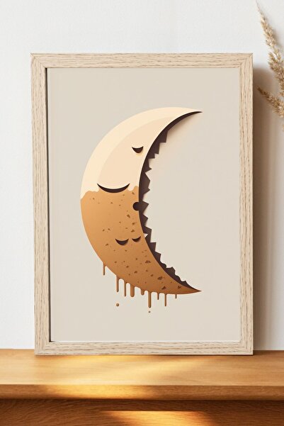 Luna Marissa Καλλιτεχνική αφίσα φεγγαριού - Αφίσα τοίχου από γυαλιστερό χαρτί...