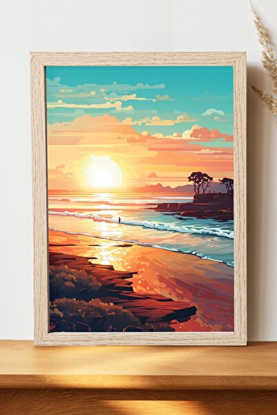 Luna Marissa Αφίσα τοπίων - Αφίσα τοίχου από γυαλιστερό χαρτί χωρίς πλαίσιο