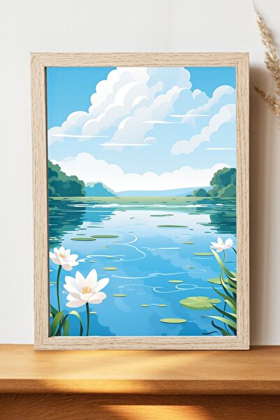 Luna Marissa Αφίσα τοπίων - Αφίσα τοίχου από γυαλιστερό χαρτί χωρίς πλαίσιο