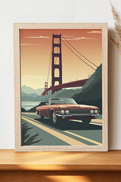 Luna Marissa Vintage αφίσα αυτοκινήτου - Αφίσα αυτοκινήτου από γυαλιστερό χαρ...