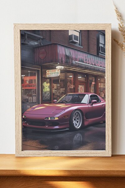 Luna Marissa Ρετρό αφίσα αυτοκινήτου - Αφίσα αυτοκινήτου από γυαλιστερό χαρτί...