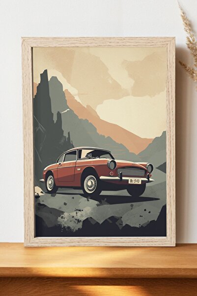 Luna Marissa Vintage αφίσα αυτοκινήτου - Αφίσα αυτοκινήτου από γυαλιστερό χαρ...