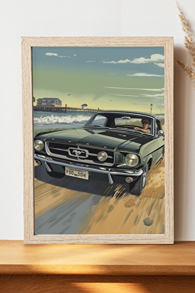 Luna Marissa Αφίσα αυτοκινήτου Mustang - Αφίσα αυτοκινήτου από γυαλιστερό χαρ...