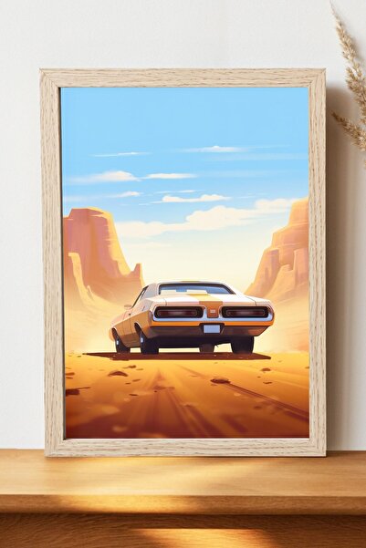 Luna Marissa Ρετρό αφίσα αυτοκινήτου - Αφίσα τοίχου από γυαλιστερό χαρτί χωρί...