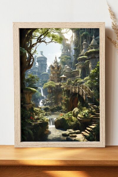 Luna Marissa Αφίσα τοπίων - Αφίσα τοίχου από γυαλιστερό χαρτί χωρίς πλαίσιο