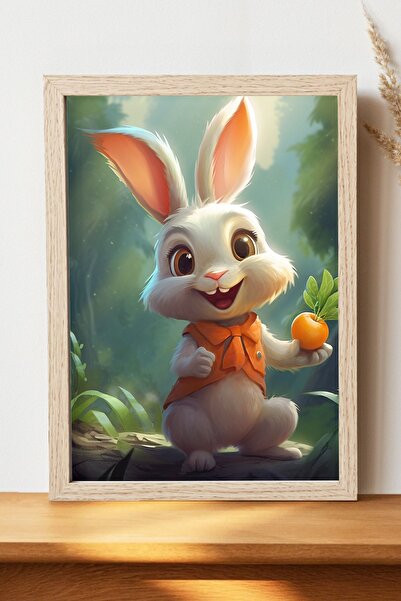 Luna Marissa Αφίσα κουνελιού - Αφίσα τοίχου από γυαλιστερό χαρτί χωρίς πλαίσιο