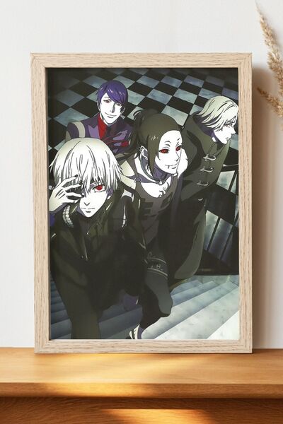 Luna Marissa Αφίσα Tokyo Ghoul Kaneki Uta Shuu Renji - Αφίσα τοίχου από γυαλι...