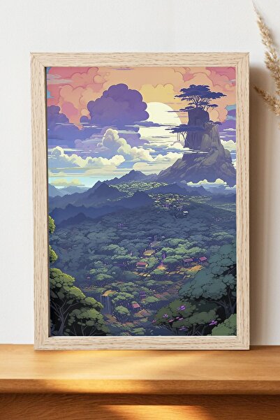 Luna Marissa Αφίσα τοπίων - Αφίσα τοίχου από γυαλιστερό χαρτί χωρίς πλαίσιο