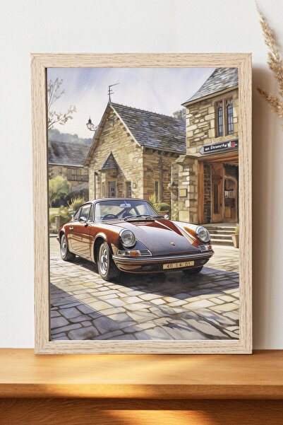 Luna Marissa Ρετρό αφίσα αυτοκινήτου - Αφίσα αυτοκινήτου από γυαλιστερό χαρτί...