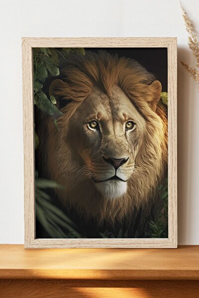 Luna Marissa Αφίσα Lion - Αφίσα ψηφιακής τέχνης από χοντρό χαρτί χωρίς πλαίσιο