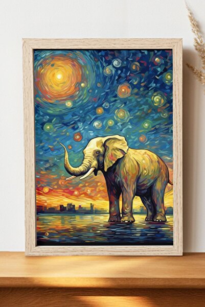Luna Marissa Αφίσα ελέφαντα - Αφίσα τοίχου από γυαλιστερό χαρτί χωρίς πλαίσιο