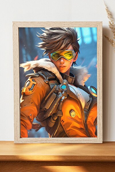 Luna Marissa Αφίσα Tracer Overwatch - Αφίσα παιχνιδιού από γυαλιστερό χαρτί χ...