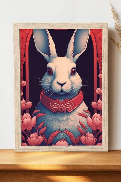 Luna Marissa Αφίσα κουνελιού - Αφίσα ψηφιακής τέχνης από γυαλιστερό χαρτί χωρ...