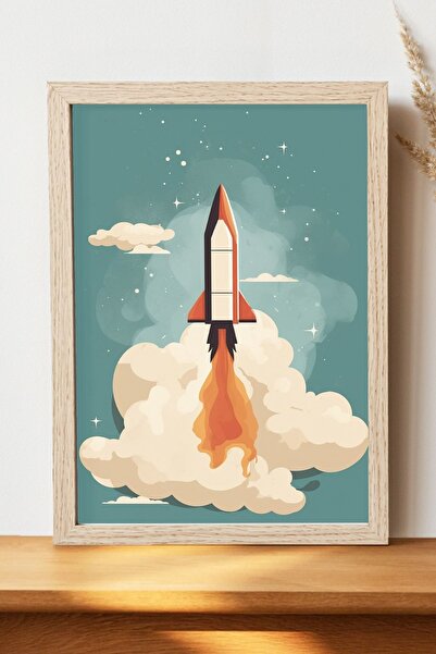 Luna Marissa Αφίσα Rocket - Αφίσα τοίχου από γυαλιστερό χαρτί χωρίς πλαίσιο