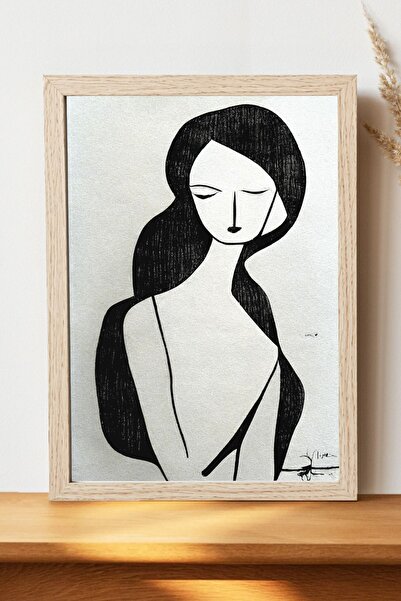 Luna Marissa Αφίσα Line Art - Χοντρό χαρτί χωρίς πλαίσιο, ψηφιακή διακοσμητικ...