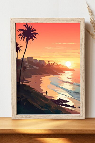 Luna Marissa Αφίσα τοπίων - Αφίσα τοίχου από γυαλιστερό χαρτί χωρίς πλαίσιο