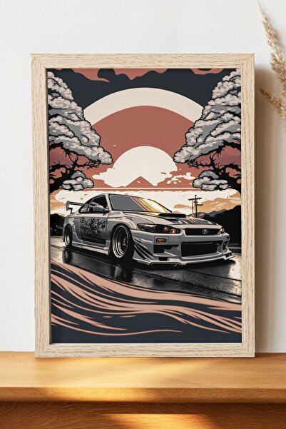 Luna Marissa Αφίσα Nissan Silvia - Αφίσα αυτοκινήτου από γυαλιστερό χαρτί χωρ...