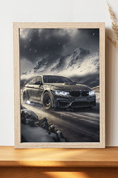 Luna Marissa BMW M3 Poster - Çerçevesiz Parlak Kağıt Araba Posteri