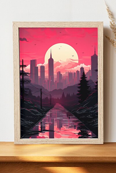 Luna Marissa Αφίσα τοπίων - Αφίσα τοίχου από γυαλιστερό χαρτί χωρίς πλαίσιο