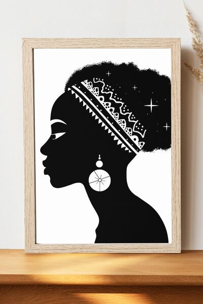 Luna Marissa Αφίσα Αφρικανής Γυναίκας - Αφίσα τοίχου από γυαλιστερό χαρτί χωρ...