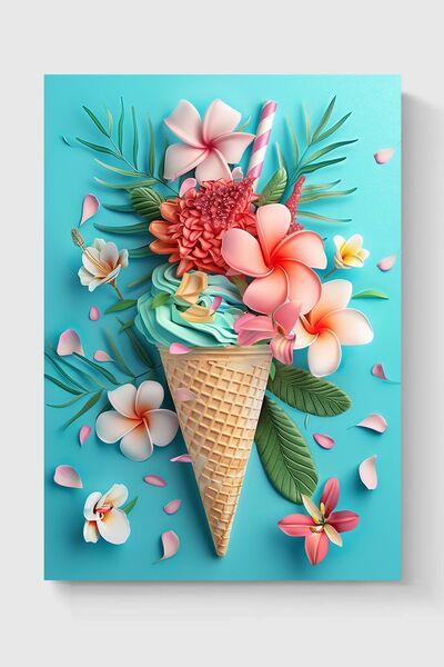 Luna Marissa Καλλιτεχνική αφίσα παγωτού χωρίς πλαίσιο τοίχου