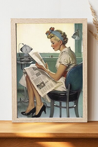 Luna Marissa Vintage γυναικεία αφίσα - Χοντρό χαρτί χωρίς πλαίσιο, ψηφιακή δι...