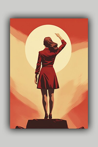 Luna Marissa Γυναικεία αφίσα Sun Freedom Αφίσα τοίχου χωρίς πλαίσιο