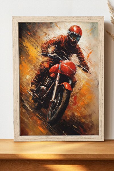 Luna Marissa Αφίσα Biker Girl Χοντρό χαρτί χωρίς πλαίσιο Αφίσα μοτοσικλέτας