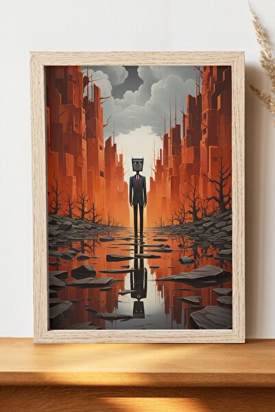 Luna Marissa Μινιμαλιστική αφίσα ανθρώπου - Αφίσα τοίχου από γυαλιστερό χαρτί...